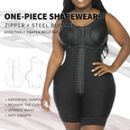 European and American detachable shoulder buckle postpartum abdominal plus size shapewear