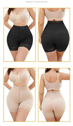Zipper high waisted hip and abdominal lifting pants, body shaping pants