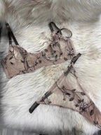 Sexy Lingerie French Style Ultra-Thin Sexy See-Through Mesh Embroidery Big Chest Minimizing Anti-Sagging