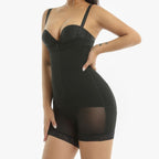 Large size detachable shoulder strap high waist and hip lifting integrated shapewear