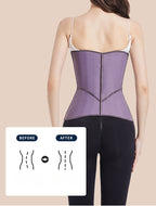 European and American latex purple [double-layer] waist belt tightens abdominal belt shaping