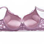 Sexy Small Chest Enhancing Push-Up Bra with Side Support Anti-Sagging Lace Lingerie Set