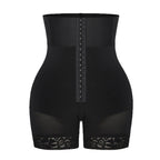 Europe and America increase high waisted and abdominal three row buckle tightening hip lifting pants