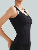 Strap style sports postpartum buckle high elastic waist shaping top